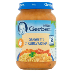 Gerber Spaghetti z kurczakiem po 8 miesiącu