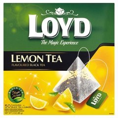 Loyd Lemon Tea Herbata czarna aromatyzowana 85 g (50 torebek)