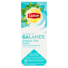 Lipton Herbata zielona o smaku mięty 40 g (25 x 1,6 g)