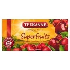 Teekanne Superfruits Acerola Cranberry & Cherry Mieszanka herbatek owocowych 45 g (20 torebek)