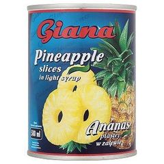 Giana ananasy w syropie plastry