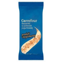Carrefour Sezamki w polewie jogurtowej