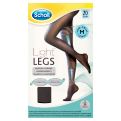 Scholl Light Legs Rajstopy uciskowe 20 DEN rozmiar M czarne
