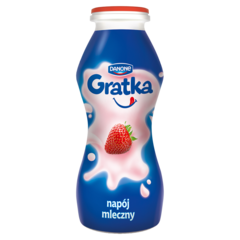Danone Gratka Napój mleczny o smaku truskawkowym
