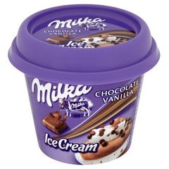 Milka Lody czekoladowe i o smaku waniliowym z kawałkami czekolady mlecznej