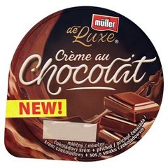 Muller De Luxe Krem czekoladowy + sos o smaku czekoladowym