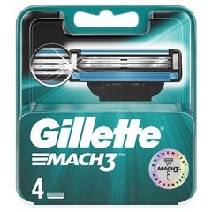 Gillette Mach3 Ostrza Wymienne Do Maszynki Do Golenia Dla Mężczyzn, 4 sztuki