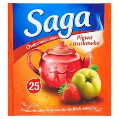 Saga Herbatka owocowa o smaku pigwa i truskawka (25 torebek)
