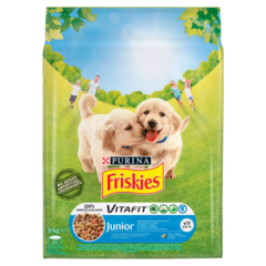 Friskies Vitafit Junior Karma dla psów z kurczakiem i warzywami 3 kg