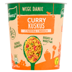 Knorr Wege danie Curry kuskus z papryką i imbirem