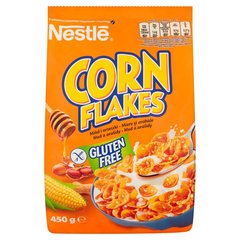 Nestlé Corn Flakes Miód i orzeszki Płatki śniadaniowe z miodem i orzeszkami