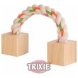 Toy rope- sznur z drewnianymi kostkami, zabawka dla świnki