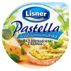 Lisner Pastella Śródziemnomorska Pasta z żółtego sera z bazylią