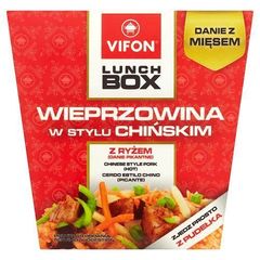 Vifon Lunch Box Wieprzowina w stylu chińskim Danie pikantne