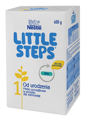 Nestlé NESTLE 600g Little Steps 1 Mleko początkowe dla niemowląt od pierwszych dni życia