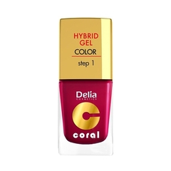 Delia Cosmetics Hybrid Gel Step 1 06 Wiśniowy Żelowy lakier do paznokci