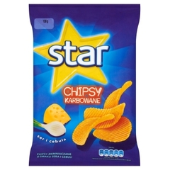 Star Chips  Grubo ciachane ser-cebula 