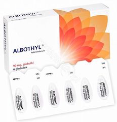 Albothyl Albothyl 90 mg x 6 globulek dopochwowych