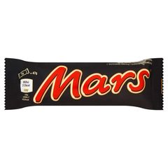 Mars Baton z nugatowym nadzieniem oblany karmelem i czekoladą