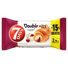 7 Days Doub!e Max Croissant z nadzieniem o smaku waniliowym i wiśniowym