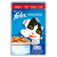 Felix Fantastic Karma dla kotów z wołowiną w galaretce