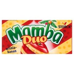 Mamba Duo wiśnia-banan Gumy rozpuszczalne (6 sztuk)