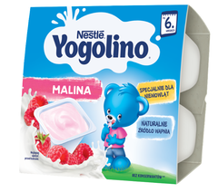 Nestlé Yogolino malina Deserek po 6 miesiącu 400 g (4 sztuki)