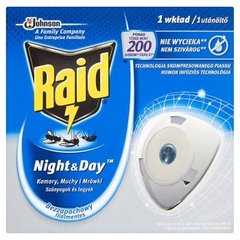 Raid Night & Day Komary muchy i mrówki Wkład do elektrofumigatora owadobójczego