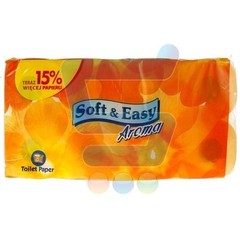 Soft&easy Aroma Papier toaletowy pomarańczowy 8 rolek