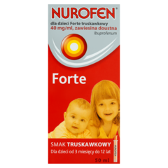 Nurofen Dla dzieci Forte Zawiesina doustna o smaku truskawkowym