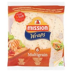 Mission Wraps Tortilla z mąki pszennej z siemieniem lnianym (6 sztuk)