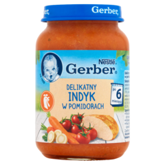 Gerber Delikatny indyk w pomidorach po 6 miesiącu