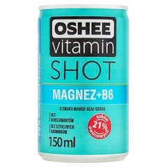 Oshee Vitamin Shot Magnez+B6 Niegazowany napój o smaku grawioli z limonką