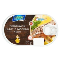 Łosoś Ustka  Podwędzane filety z makreli w oleju