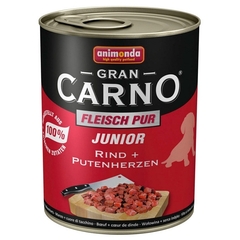 Interfood Grancarno Junior wołowina i serca indyka karma dla psa juniora