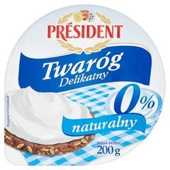 President Twaróg Delikatny naturalny 0%