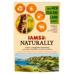Iams Naturally z nowozelandzką jagnięciną w sosie Karma dla dorosłych kotów