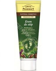Green Pharmacy Krem do stóp relaksujący, przeciw obrzękom ekstrakt z Kasztanowca, ekstrakt z liści czerwonych Winogron
