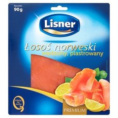 Lisner Premium Łosoś norweski wędzony plastrowany