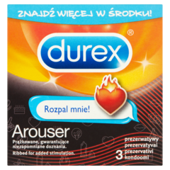 Durex Arouser Rozpal mnie! Prezerwatywy 3 sztuki