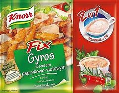 Knorr Fix Gyros z sosem paprykowo-ziołowym