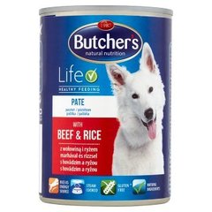 Butcher's Pasztet z wołowiną i ryżem Pełnoporcjowa karma dla dorosłych psów