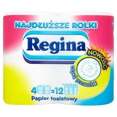 Regina Najdłuższe Rolki Dwuwarstwowy Papier toaletowy