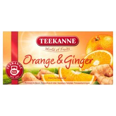 Teekanne World of Fruits Orange & Ginger Mieszanka herbatek owocowych 45 g (20 torebek)