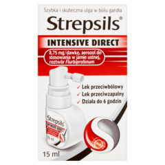 Strepsils Intensive Direct Aerozol do stosowania w jamie ustnej