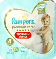 Pampers Premium Care Pants Pieluchomajtki 4 Maxi 22 sztuki