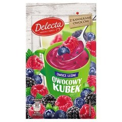 Delecta Owocowy kubek Kisiel o smaku owoców leśnych