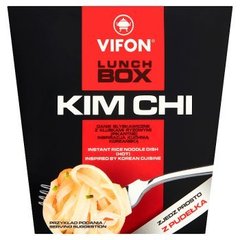 Vifon Lunch Box Kim Chi Danie błyskawiczne z kluskami ryżowymi pikantne