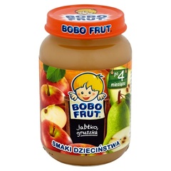 Bobo Frut Smaki Dzieciństwa Jabłko gruszka po 4 miesiącu