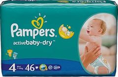 Pampers Active Baby-Dry rozmiar 4 (Maxi), 46 pieluszek